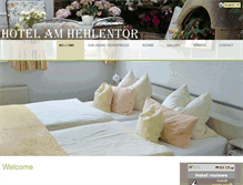 Tablet Screenshot of hotel-am-hehlentor.de